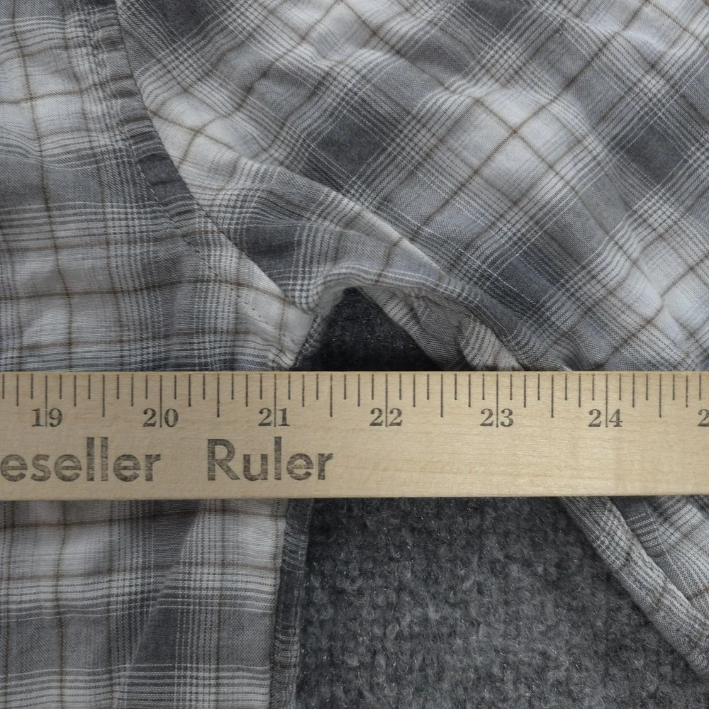 Johnnie O Shirt Mens Medium Gray Plaid Burruss Top Shelf Cotton Button Up Casual